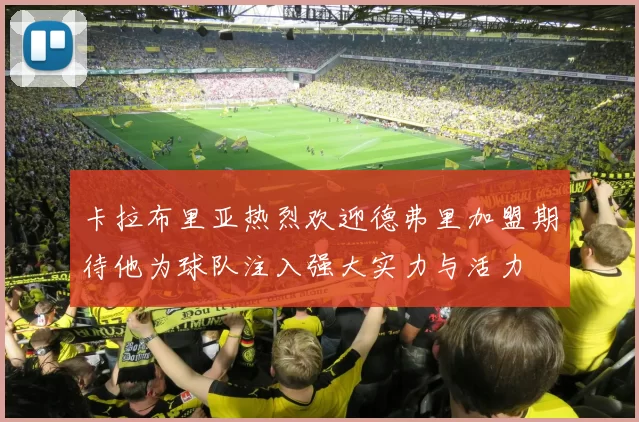 卡拉布里亚热烈欢迎德弗里加盟期待他为球队注入强大实力与活力