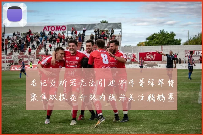 名记分析若无法引进字母哥绿军将聚焦双探花升级内线并关注鹈鹕墨菲